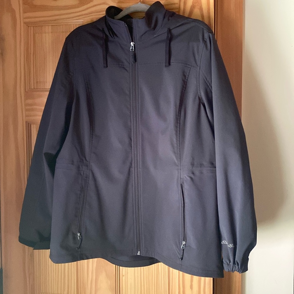Eddie Bauer Black Utility Jacket with Hood